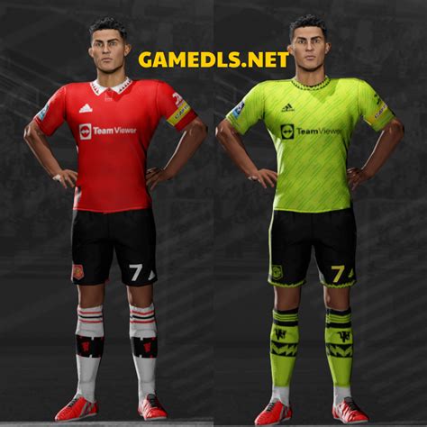 www.gamedls. net|Kit Manchester United 2023 & Logo Dream League .